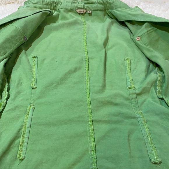 Sashimi Green Jacket Full-Zip Multi-pocket Size Medium - Picture 4 of 9